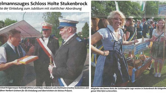 Pressebericht 50 Jahre Spielmannszug Schloss Holte Stuckenbrock (Postillon)